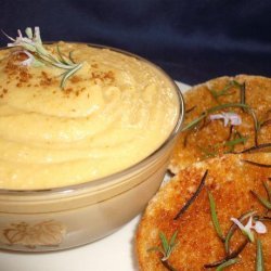 Jerusalem Artichoke Hummus With Rosemary Bruschetta