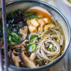 Soba Soup With Spinach