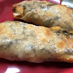 Spinach and Black Bean Egg Rolls
