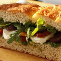 Mozzarella and Tomato Sandwich
