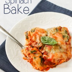 Baked Ravioli and Spinach