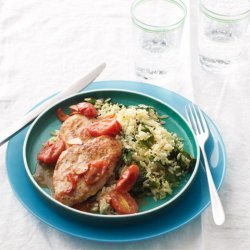 Chicken Cutlets With Cherry Tomato Sauté