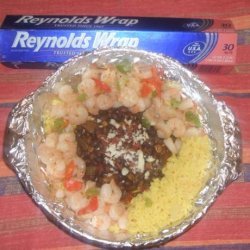 Black Bean Fiesta With Yellow Rice & Shrimp #RSC
