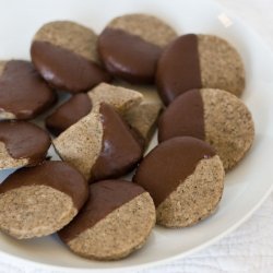Espresso Cookies Dipped in Chocolate.