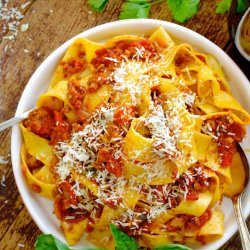Bolognese With Pappardelle