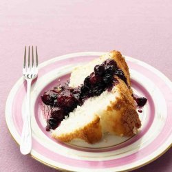 Ginger Berry Compote With Angel Food Cake