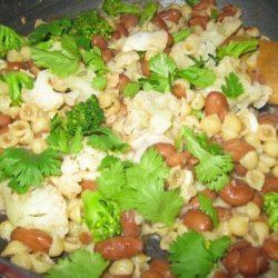 Pasta, Red Bean, and Parsley Toss