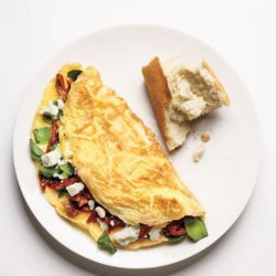 Spinach, Feta, and Sun-Dried Tomato Omelet
