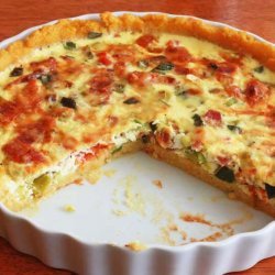 Quiche with Leeks and Tomato