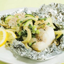 Foil-Roasted Cod with Herbed Vegetables