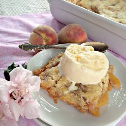 Canned Peaches Cobbler