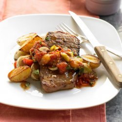 Beef & Baby Spuds With Tomato Olive Ragout