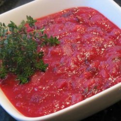 Turkey Tenderloin With Cranberry Shallot Sauce