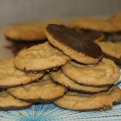 Gluten Free Peanut Butter Cookies Dipped in Chocolate