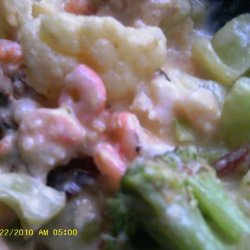 Broccoli Cauliflower Shrimp Casserole