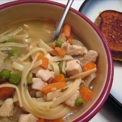 Low Fat Chicken Noodle Soup for 2