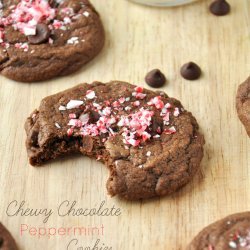 Chewy Chocolate Peppermint Cookies
