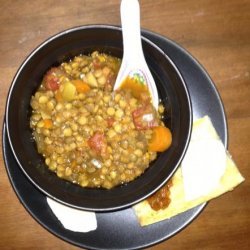 Slow Cook Lentil-Sweet Potato Soup