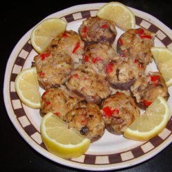 Crab and Spinach Stuffed Mushrooms
