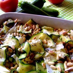 Simple and Healthy Zucchini Salad With Pine Nuts
