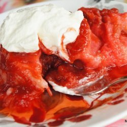Rhubarb Strawberry Summer Pudding