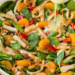 Orange Spinach Salad for One