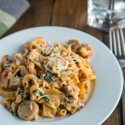 Sausage and Spinach Pasta