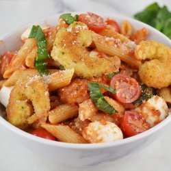 Shrimp with Basil and Fresh Tomatoes