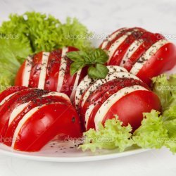 Balsamic Tomato, Basil, Mozzarella Salad