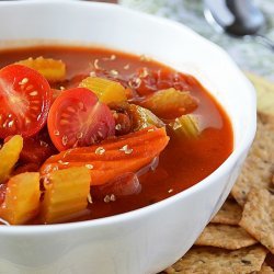 Tomato, Basil and Vegetable Soup