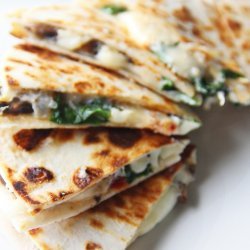Quesadilla - Spinach, Mushroom, & Cheese