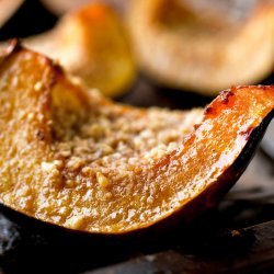 Acorn Squash with Walnut Oil and Maple Syrup