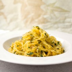Spaghetti Squash with Garlic, Parsley and Breadcrumbs