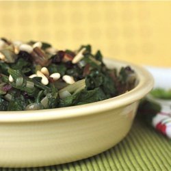 Swiss Chard with Currants and Pine Nuts