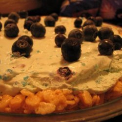 Blueberry Cloud Pie (No Bake!)