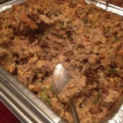 Vangie's Cornbread and Sausage Dressing (Make the Night Before)