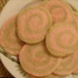 White Chocolate and Dark Pinwheel Cookies