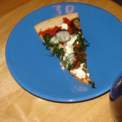 Feta, Spinach and Chicken Sausage Pizza
