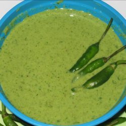 Insanely Hot  South Indian Green Chili Chutney