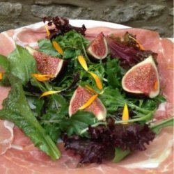  September Salad  Figs and Parma Ham.