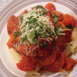 Rigatoni With Chorizo and Tomato
