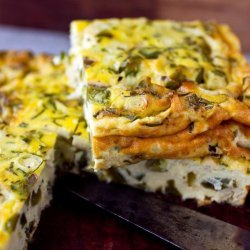 Baked Frittata With Green Peppers and Yogurt