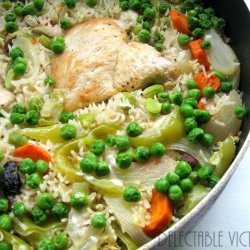 Chicken With Peas and Carrots