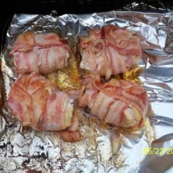 Stuffed & Grilled Bacon Wrapped Chicken Thighs