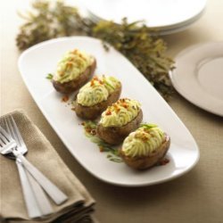 Twice Baked Potatoes With Alouette Cheese