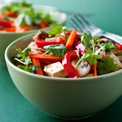 Stir-Fried Tofu with Carrots and Red Peppers