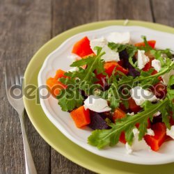 Roasted Beets & Feta Cheese Salad