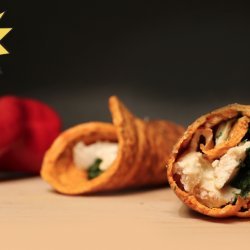 Red Pepper Low-Carb Protein Wraps