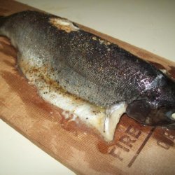 Plank Baked Rainbow Trout