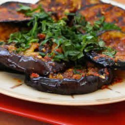 Grilled Red Pepper and Eggplant